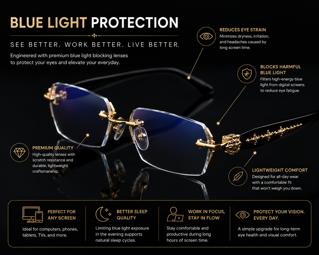 Men's Fashion Ultra Light Frameless Shades